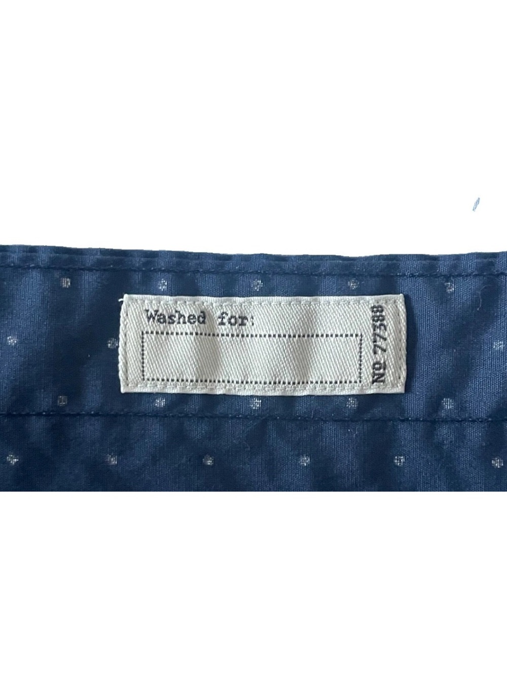 J. Crew Organic Cotton Large (L) Slim Fit Shirt - Dark Blue with Polka Dots - Picture 9 of 10